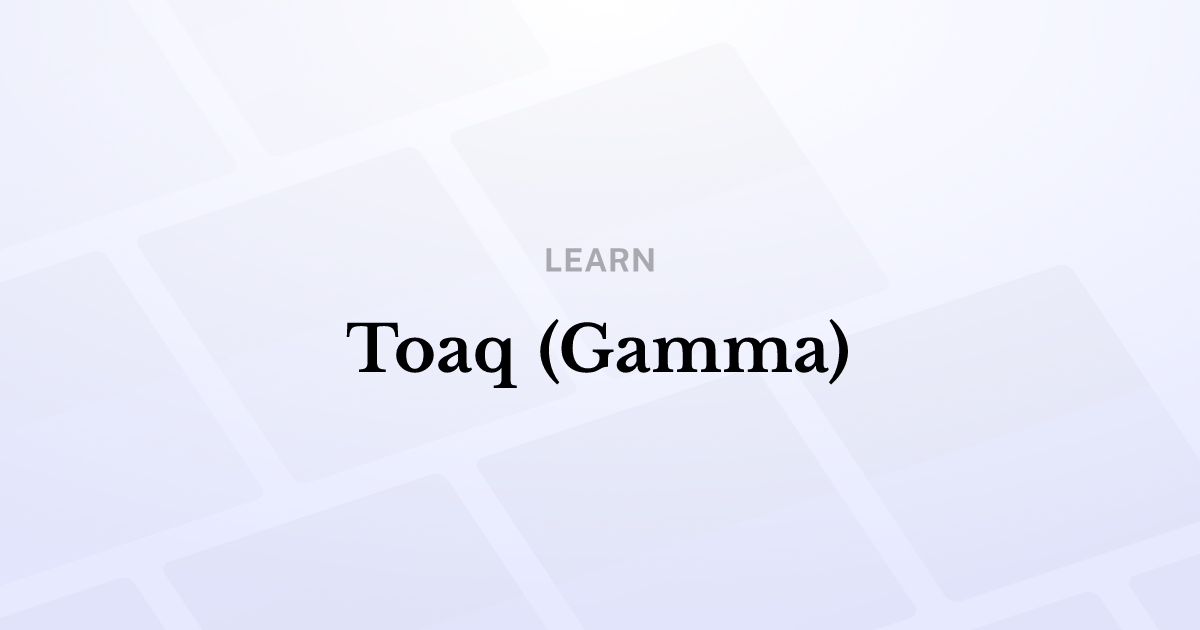 Toaq (Gamma)