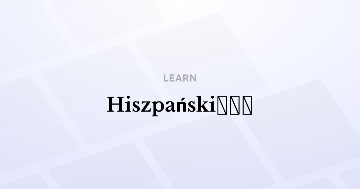 Hiszpański🐱‍👤