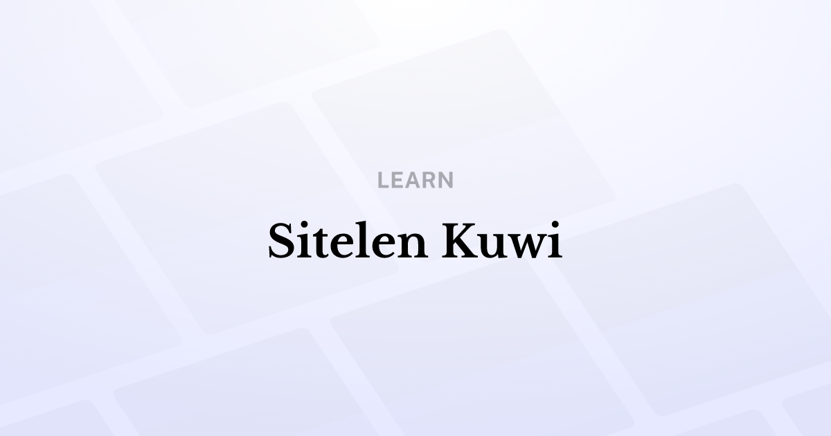 Sitelen Kuwi